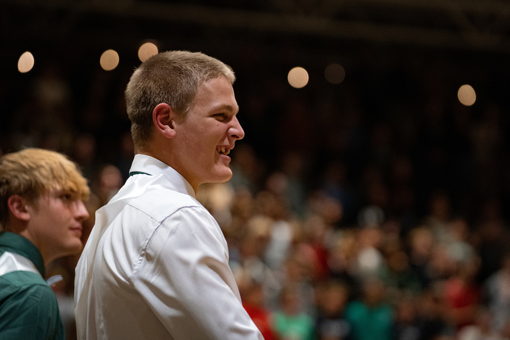 Homecoming rep smiling