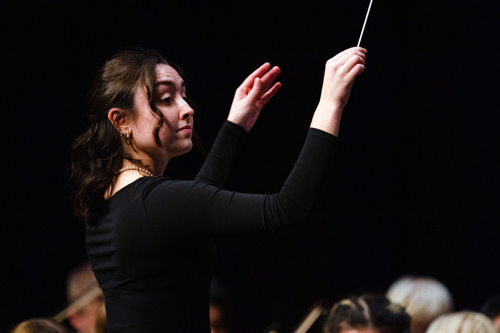 Orchestra staff conducting