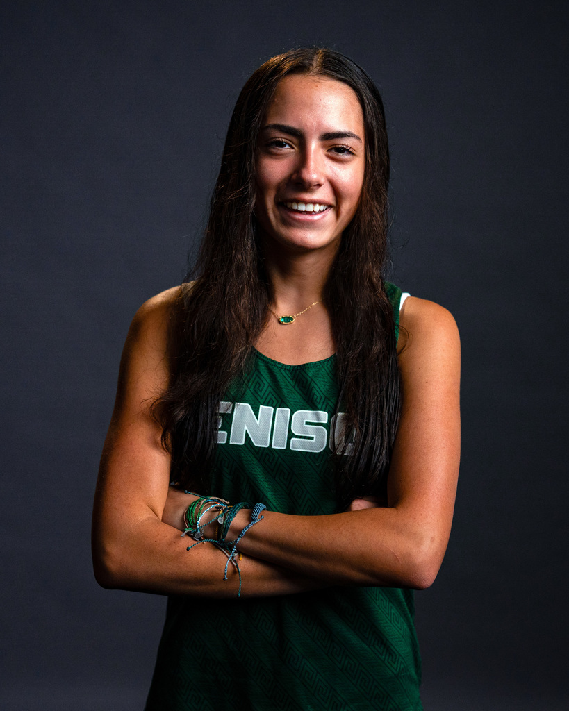 Cross country member smiling