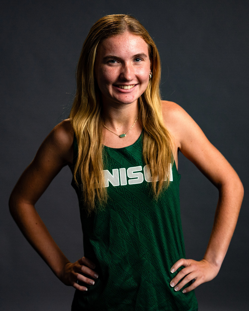 Cross country member smiling