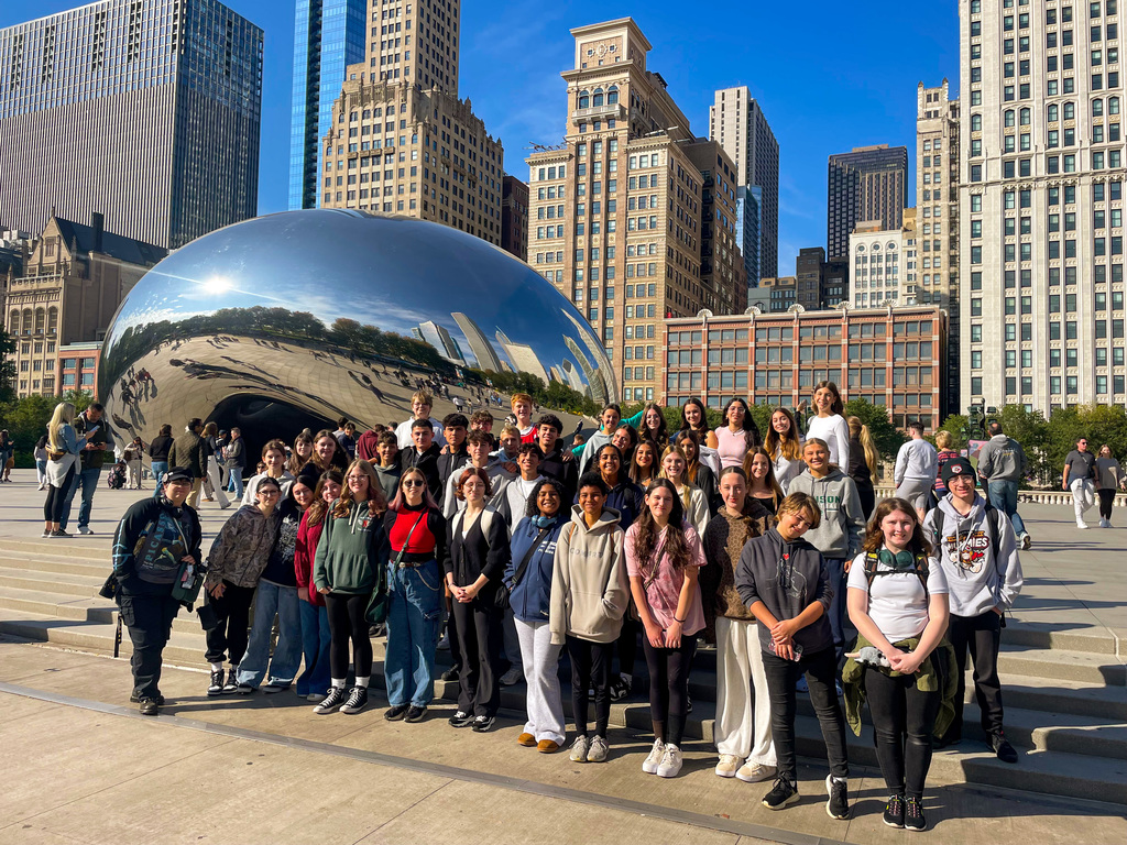 Students visiting Chicago
