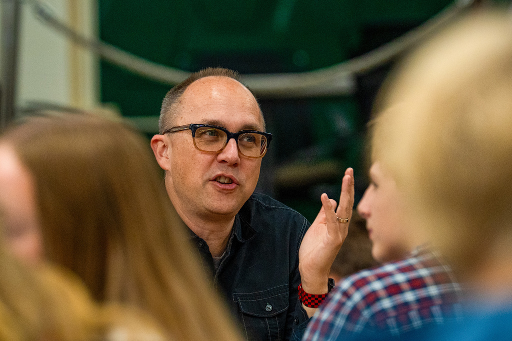 Students at Intergenerational Interview Day