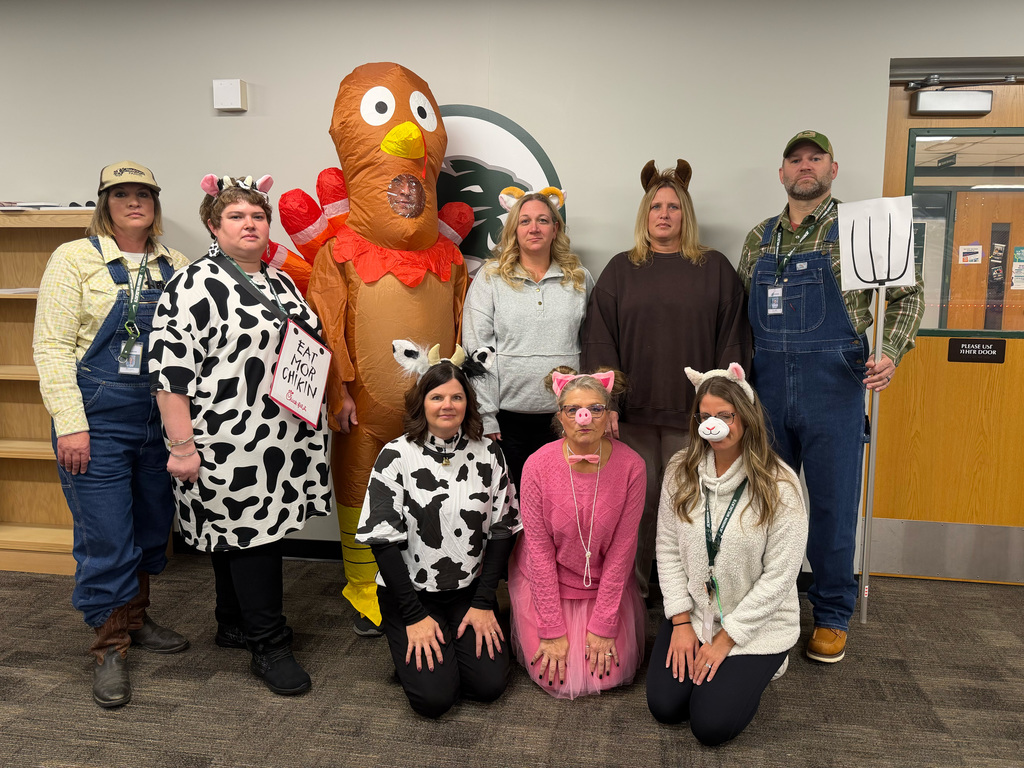 Staff member celebrating Halloween in costume