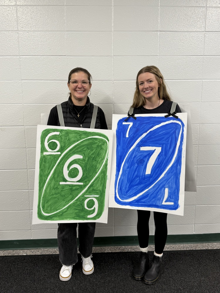 staff dress as Uno cards