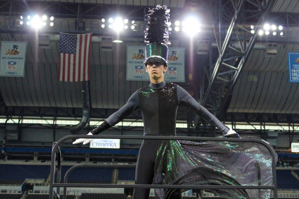 Band performing at Ford Field