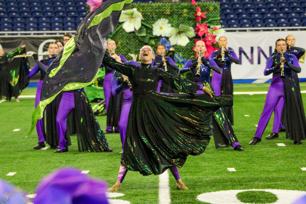 Band performing at Ford Field