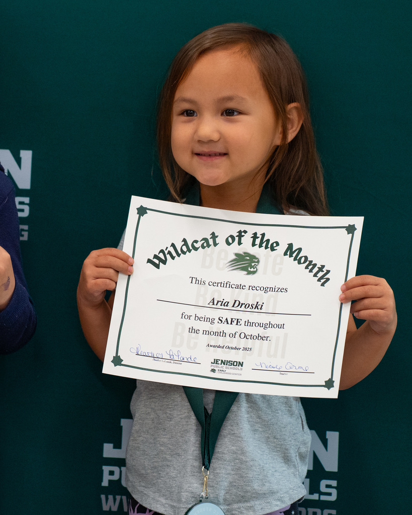 ECC students with their award