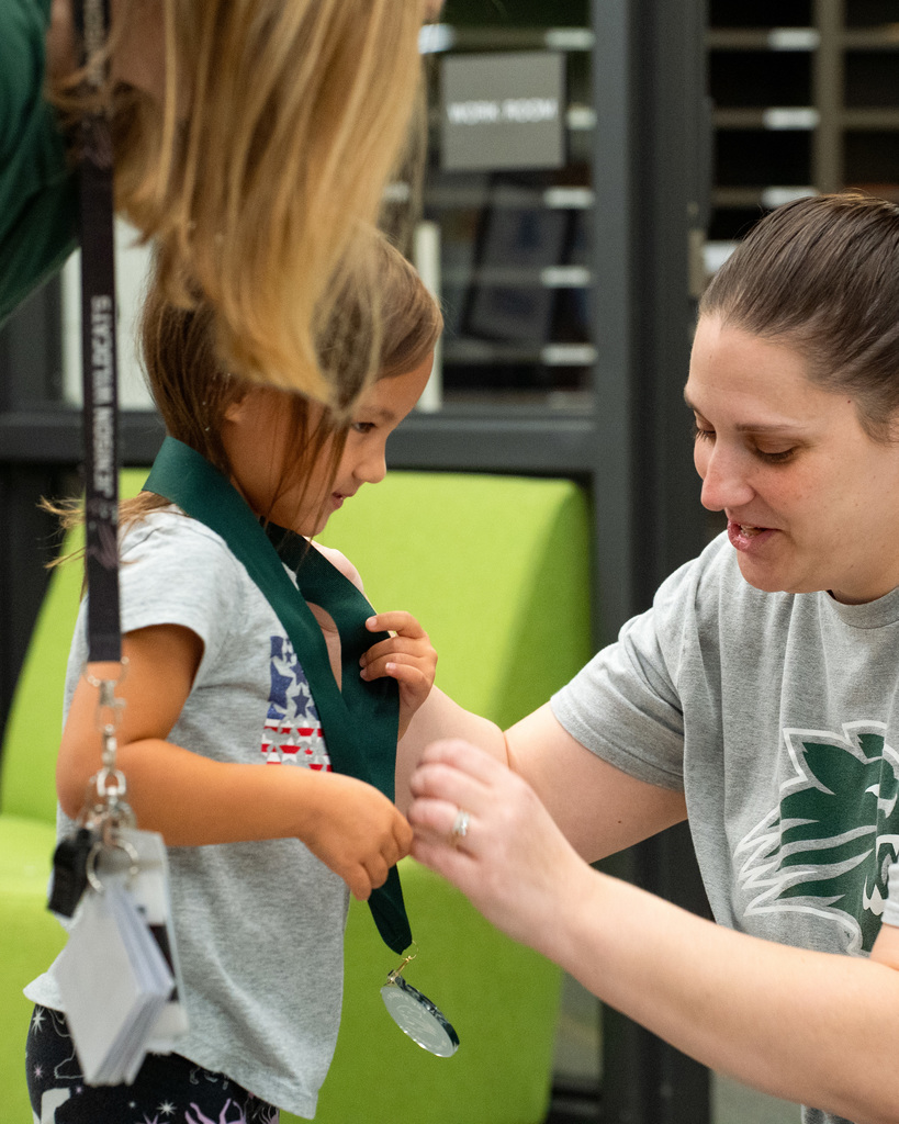 ECC students with their award
