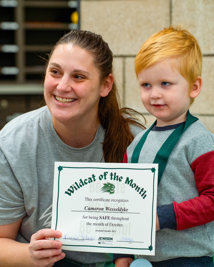 ECC students with their award