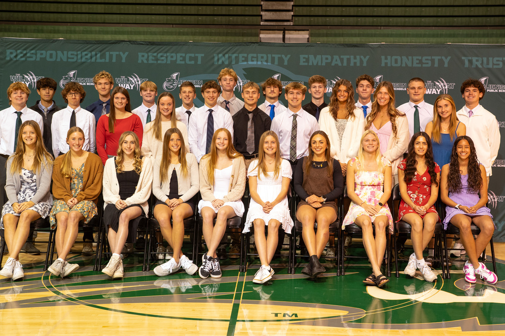 All conference athletes posing