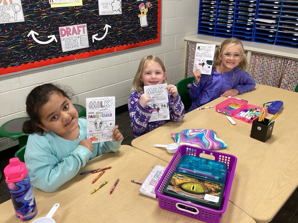 Students learning about how ice cream is made