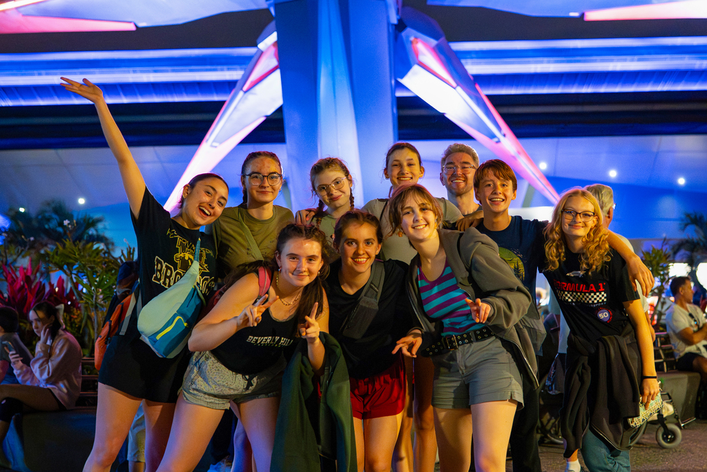 Orchestra students at Epcot