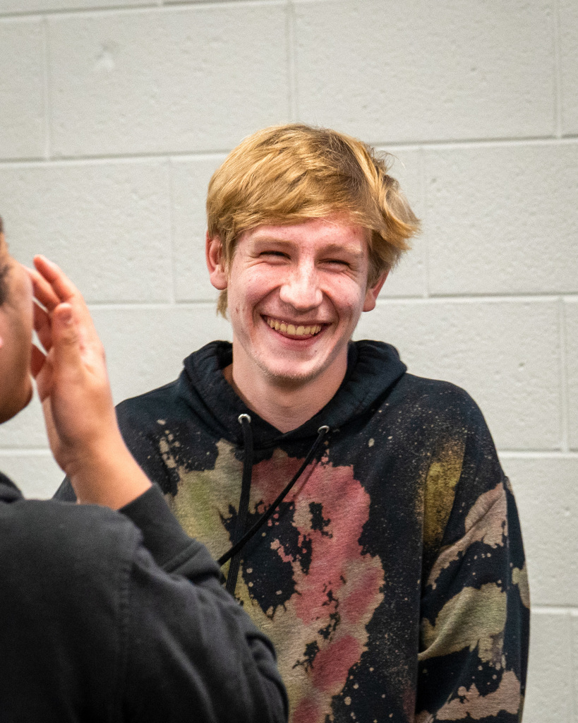 Esports team smiling