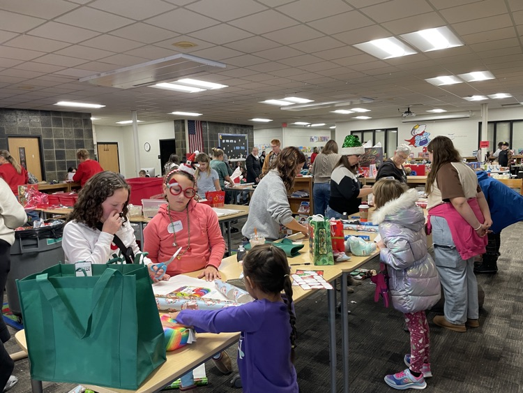 shopping and wrapping