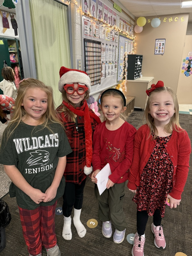 group of students in festive wear