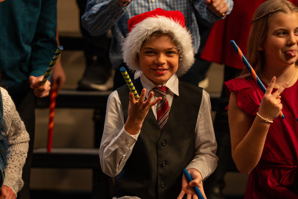 Pinewood choir singing