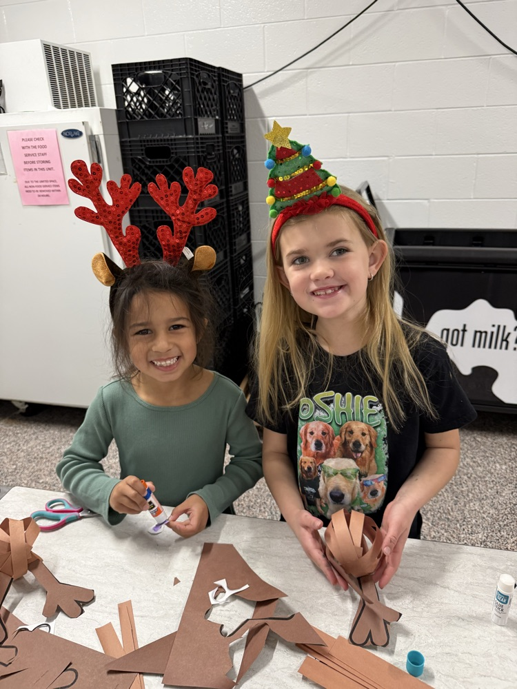 students in holiday clothes 