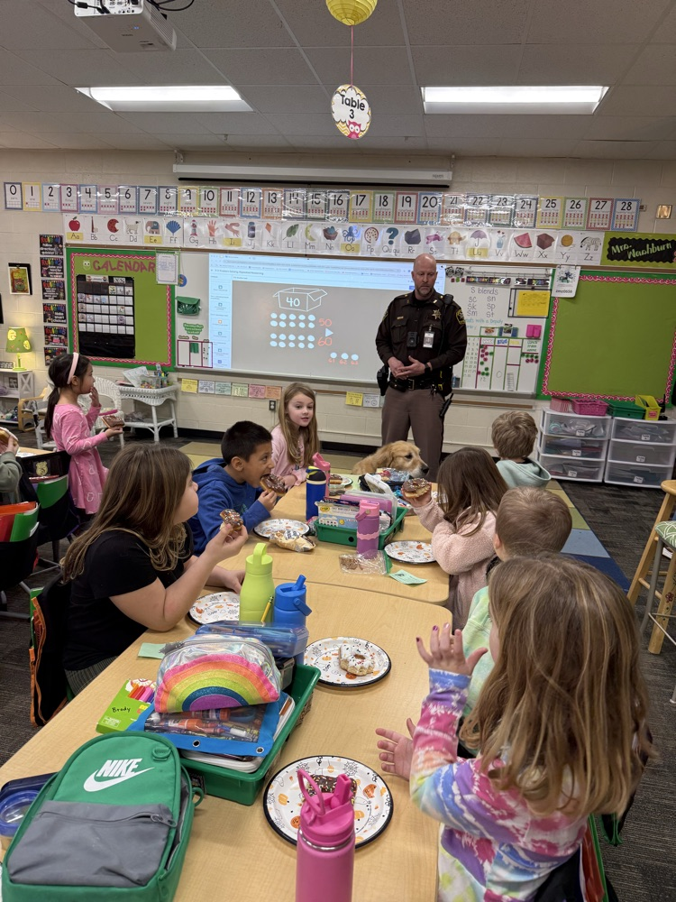 Deputy teaching class