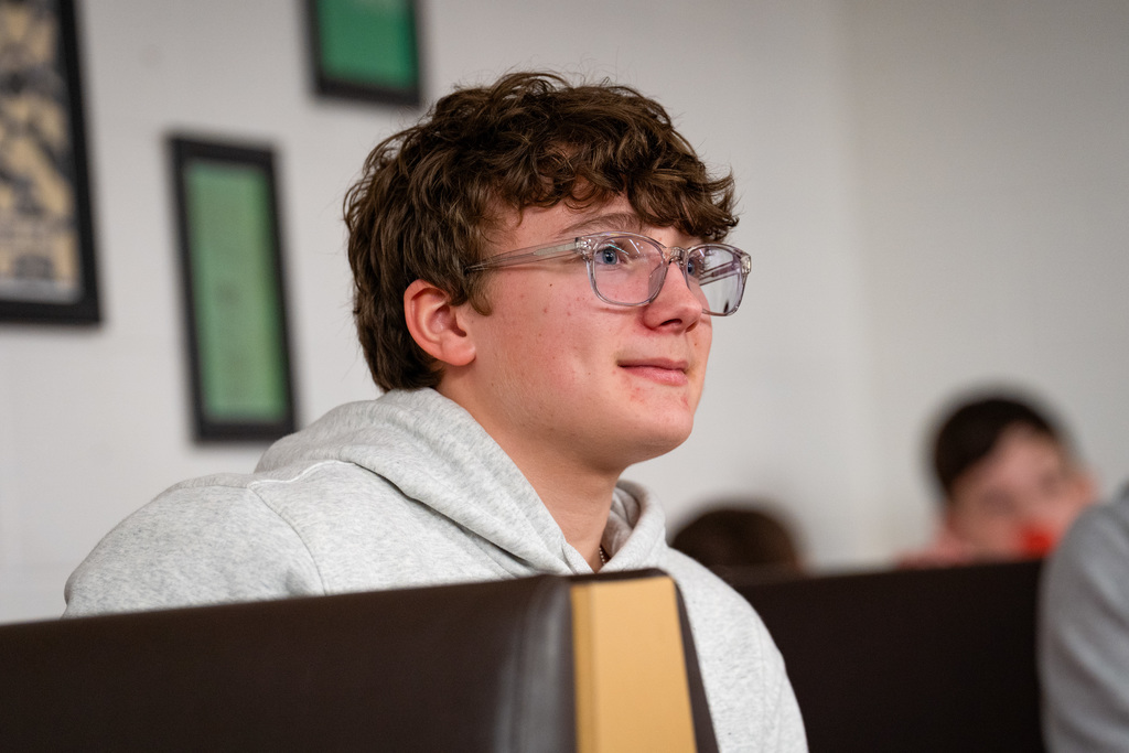 8th grader enjoying CTE day