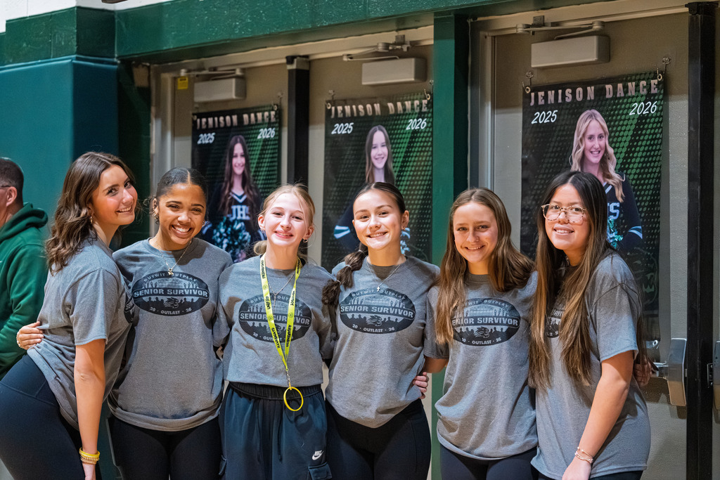 Students smiling and posing