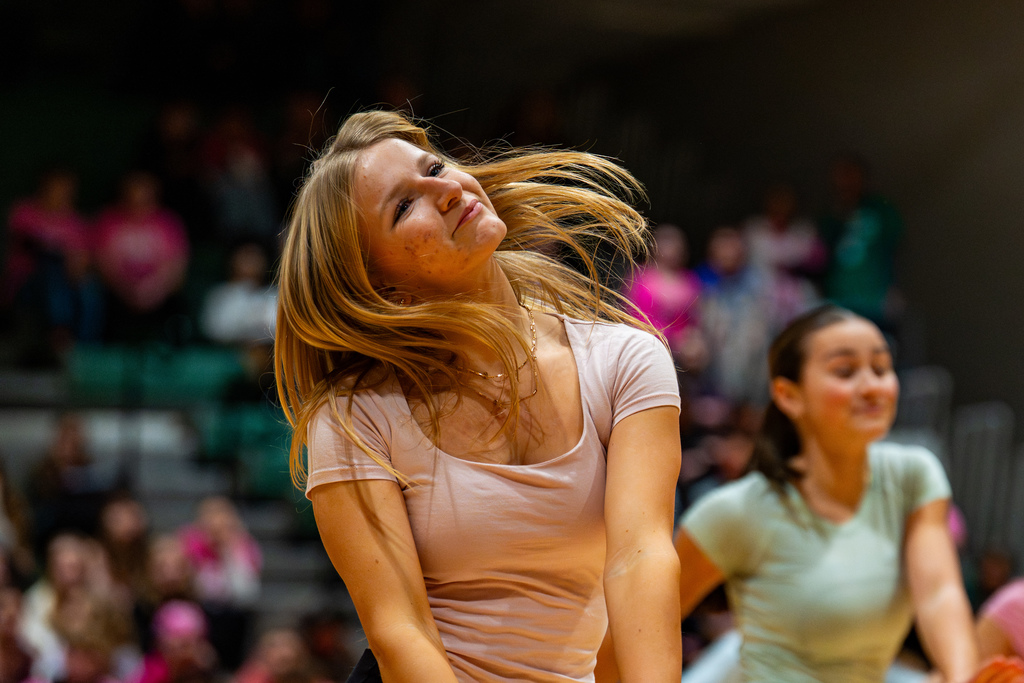Students dancing for mock rock