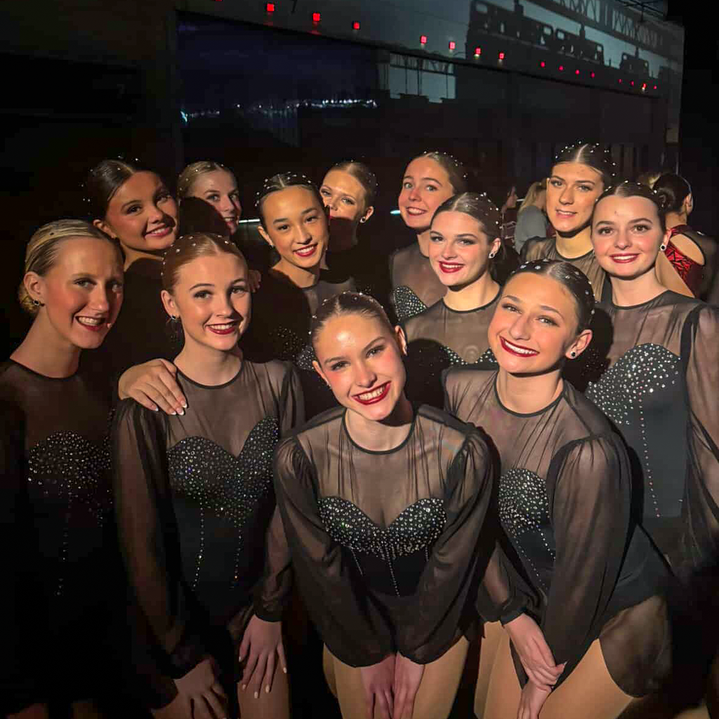 Dance team posing in Florida