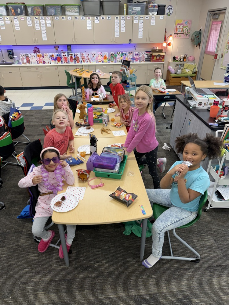 students celebrating Valentine's Day
