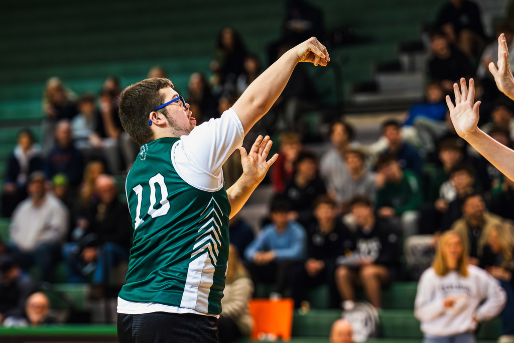 Unified basketball player shooting the ball