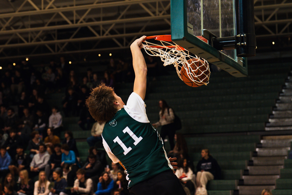 Unified basketball player dunking