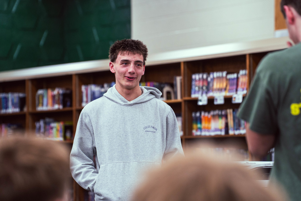 Peer educator acting