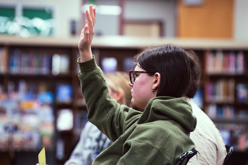 Junior high student asking question