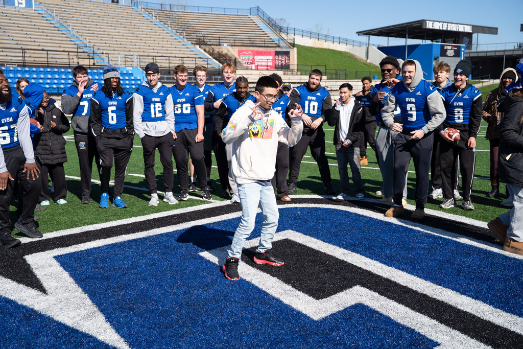 Jenison Unified student dances