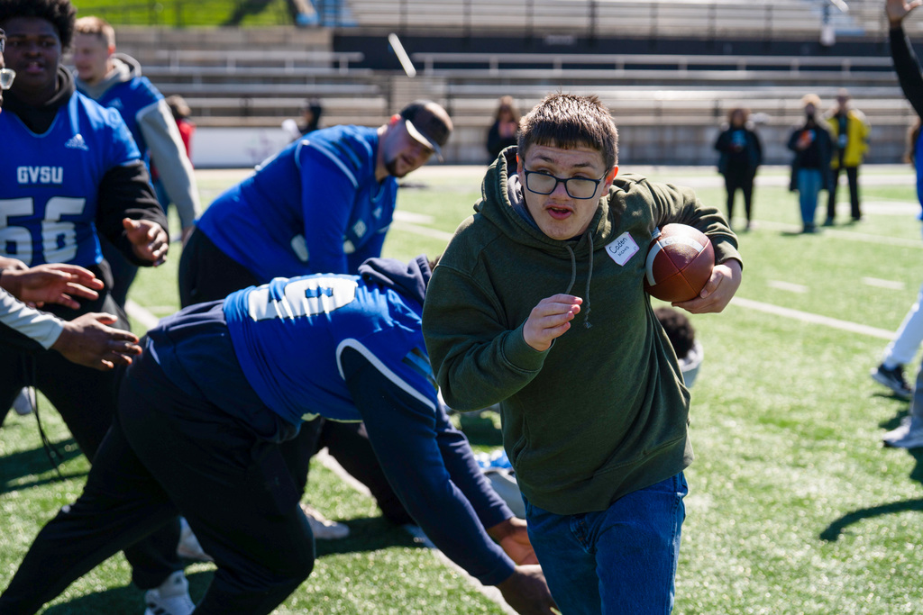 Jenison Unified student scores touchdown