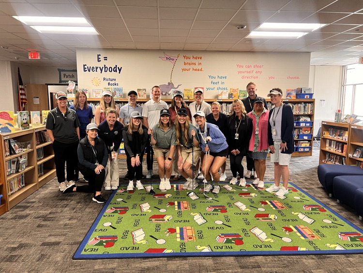teachers dressed up as golfers  