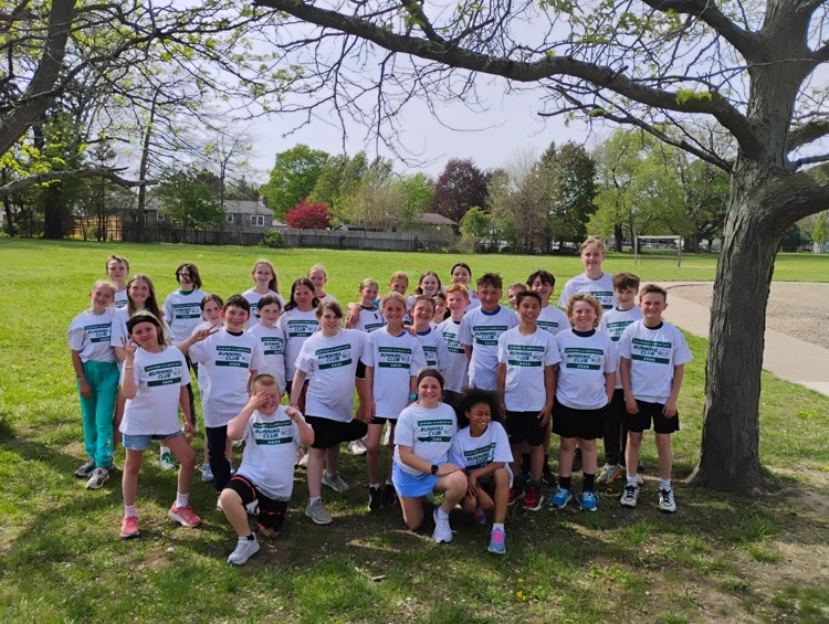 students in running club