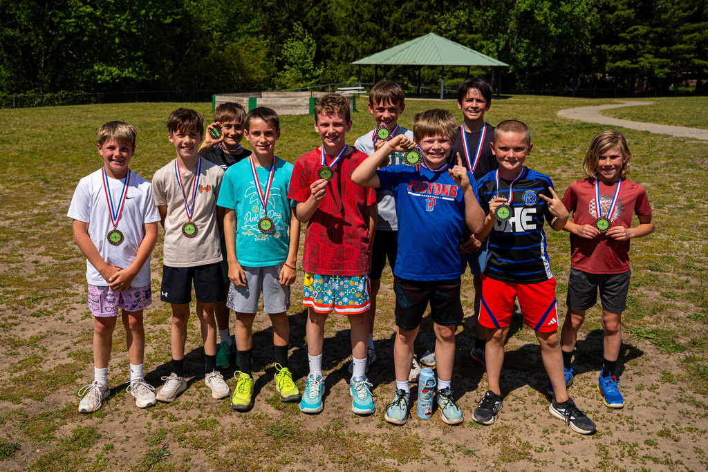Bauerwood students smiling with medals
