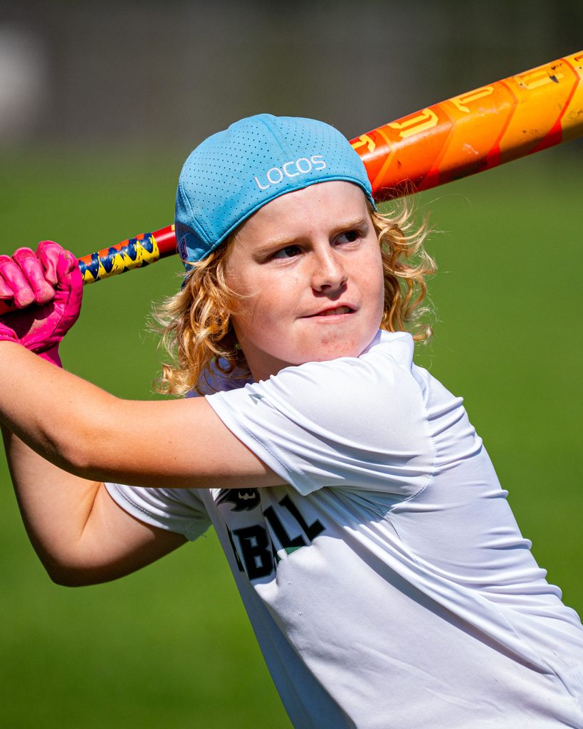 Jenison student at bat