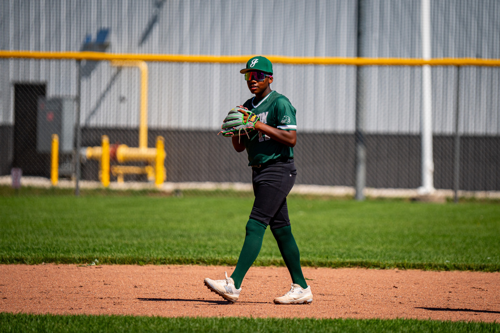 Jenison student in the infield