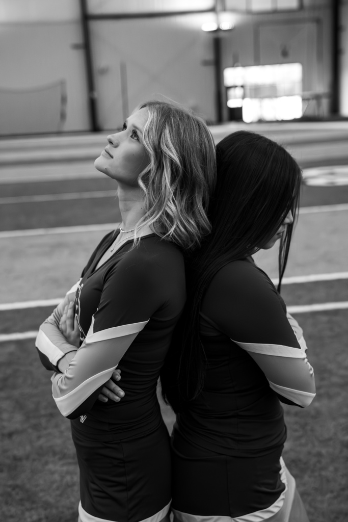 Cheer team posing
