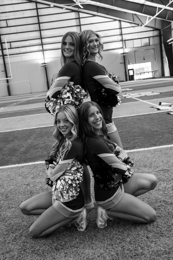 Cheer team posing