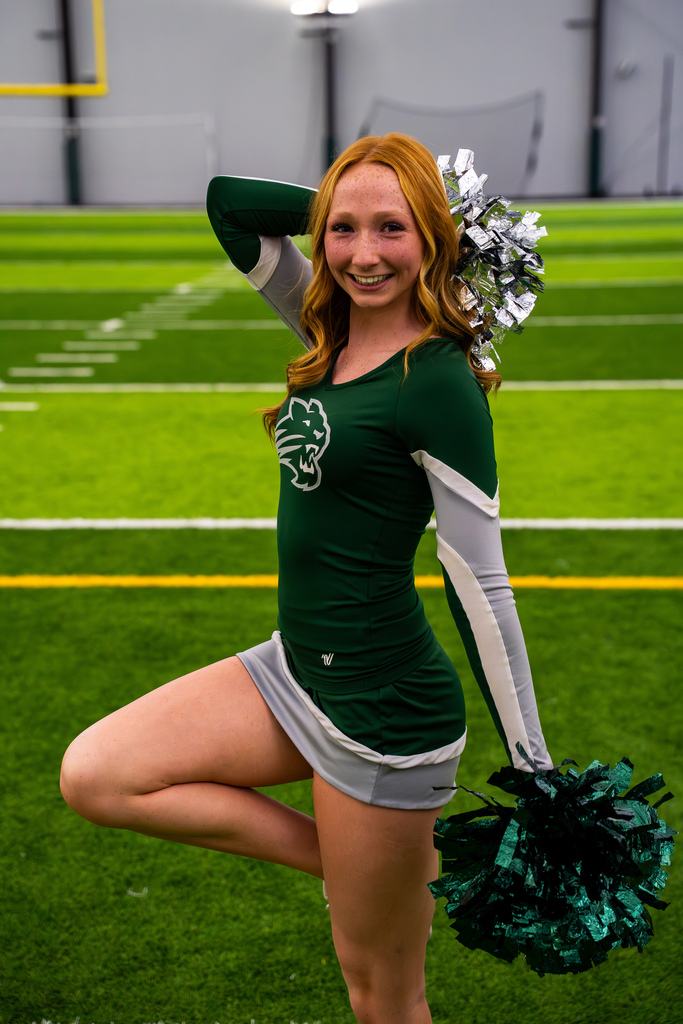 Cheer team posing