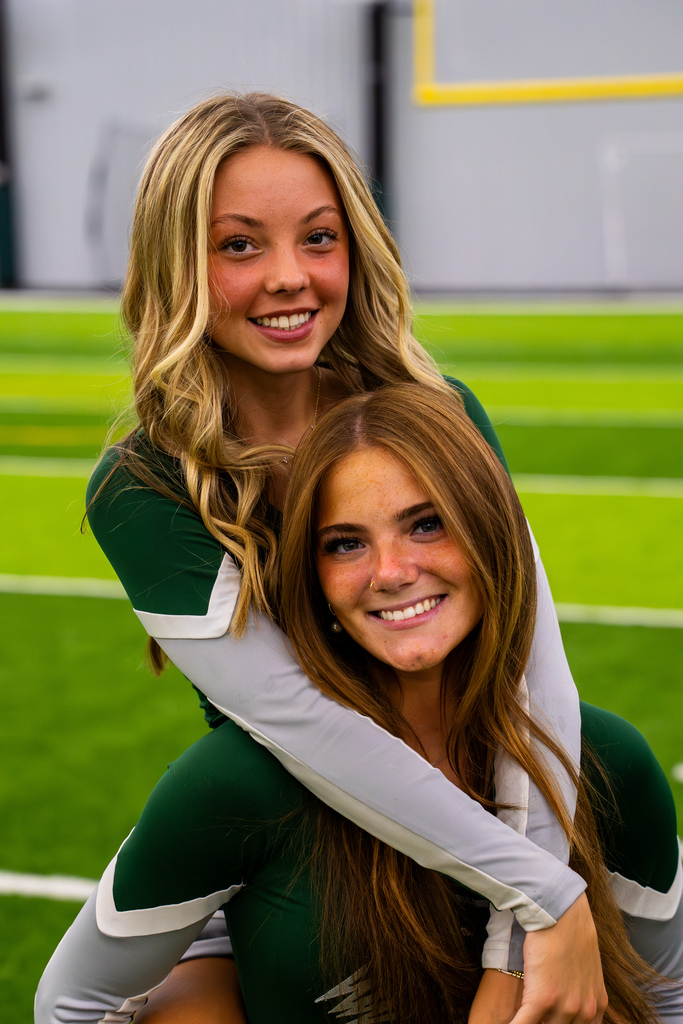 Cheer team posing
