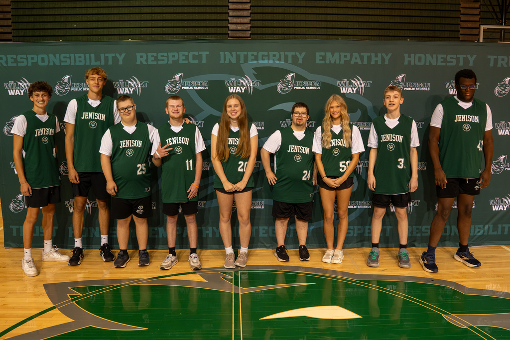 Unified athletes posing
