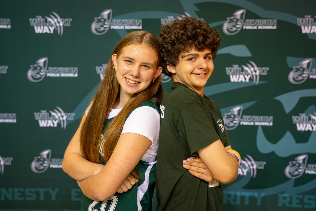 Unified athletes posing