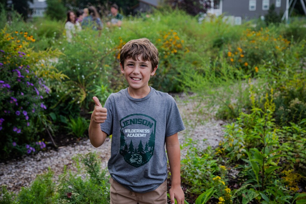 Wilderness Academy student giving a thumbs up