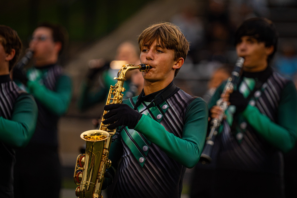 Band members playing