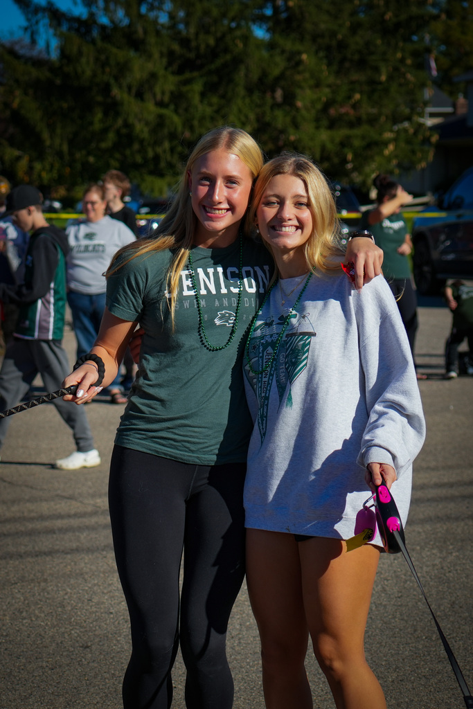 Swimmers smiling in parade