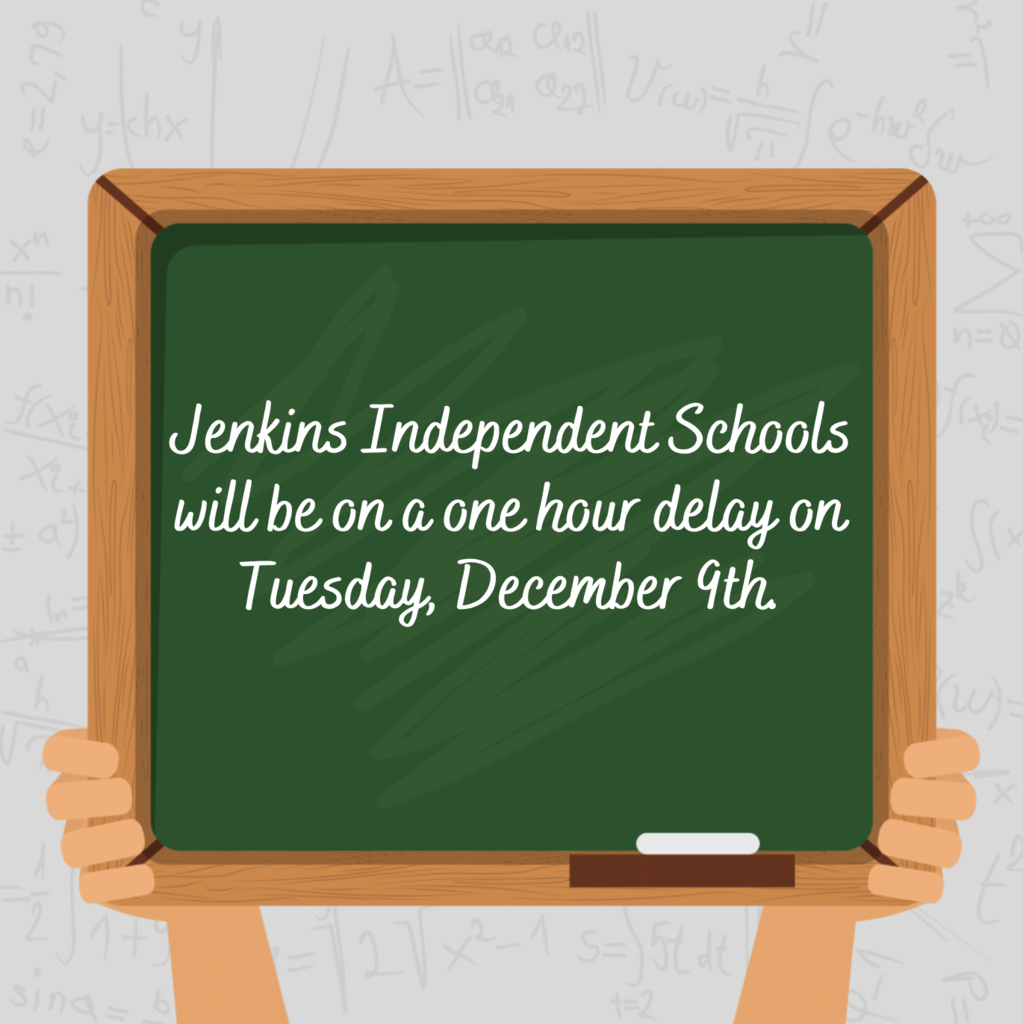 1 hour delay Tuesday, December 9th