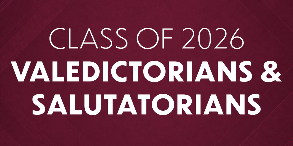 Class of 2026 Valedictorians & Salutatorians