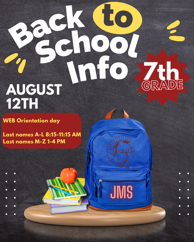 7th back to school info